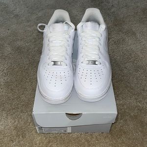 White Nike Air Force1s
